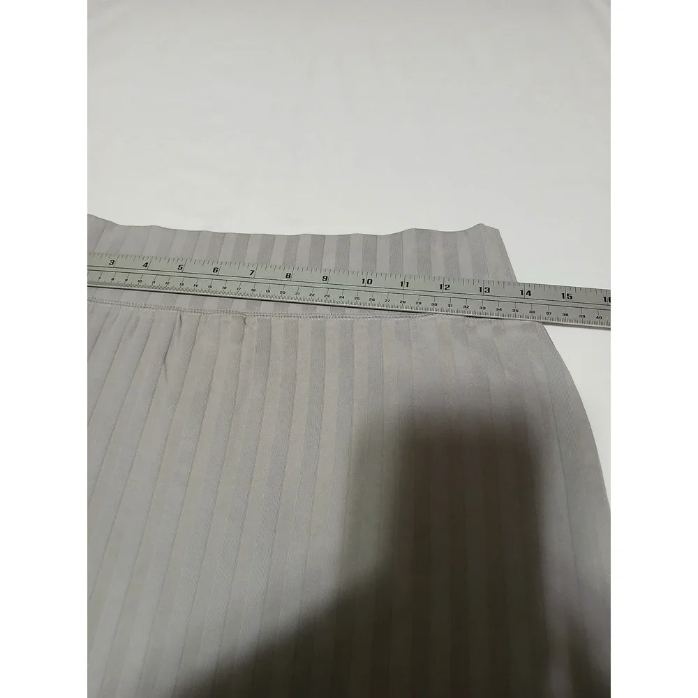 OFFLINE by Aerie OG Original Ribbed Mini Skirt Grey Lettuce Edge Womens Medium